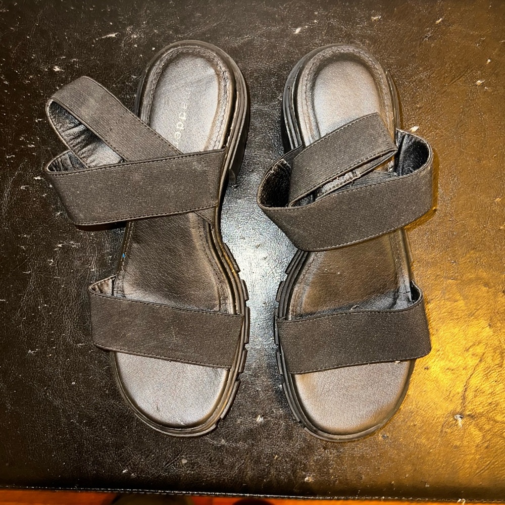Black Strappy Sandals